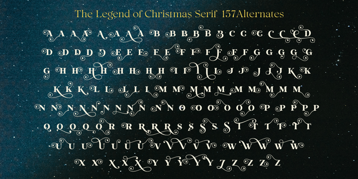 Legend Of Christmas Font Poster 6