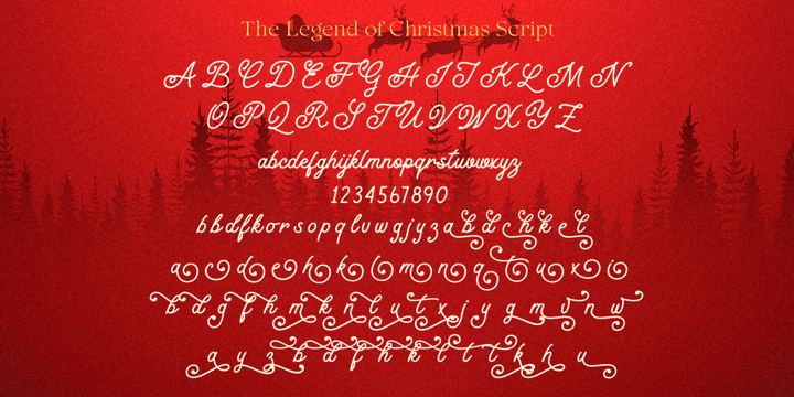 Legend Of Christmas Font Poster 7
