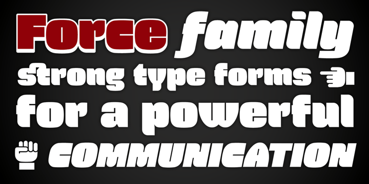 Force Font Poster 1