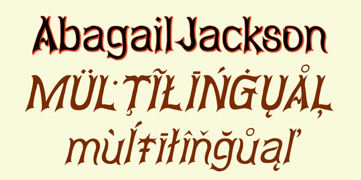 Abagail Jackson Font Poster 6