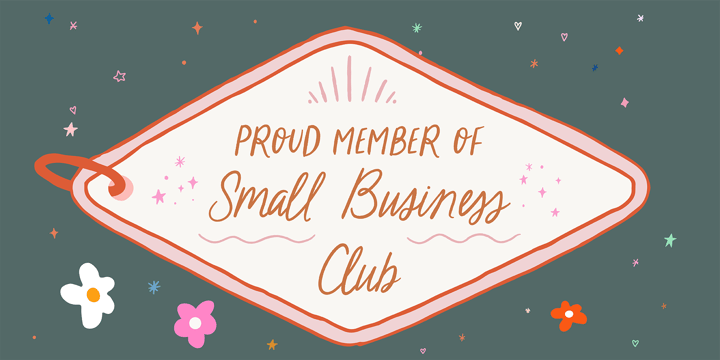 Small Business Club Font Poster 1