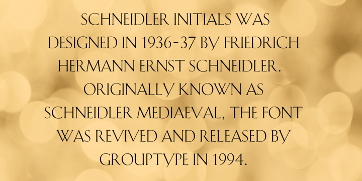 Schneidler Initials