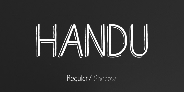 Image of Handu Shadow Font