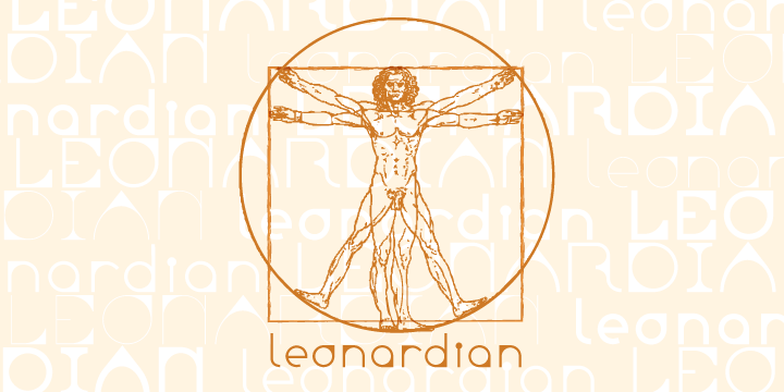 Leonardian Font Poster 1