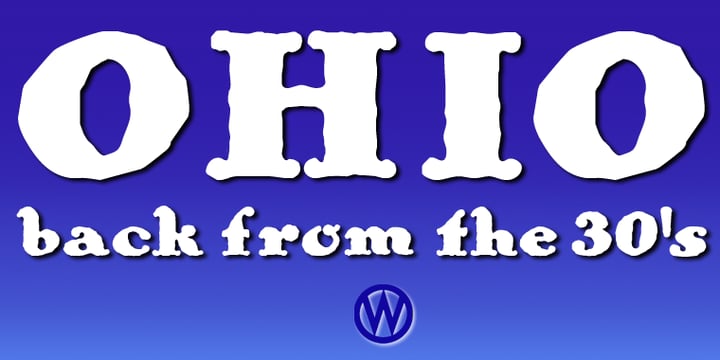 Ohio Font Poster 1