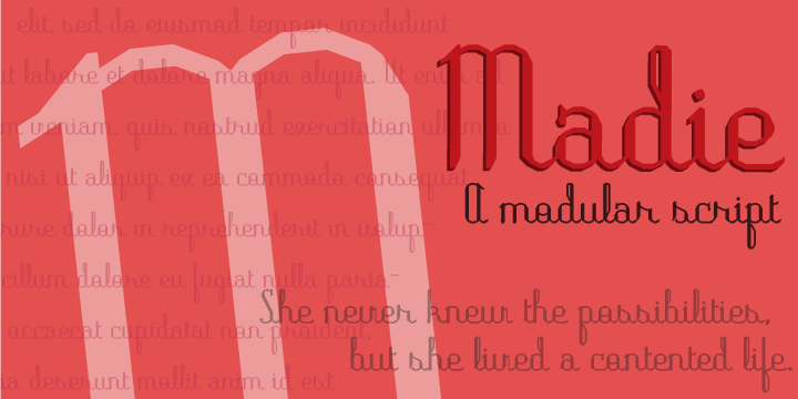Madie Font Poster 1