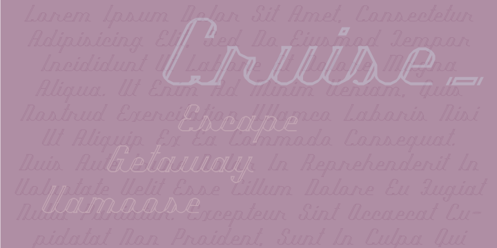 Cruise Font Poster 1