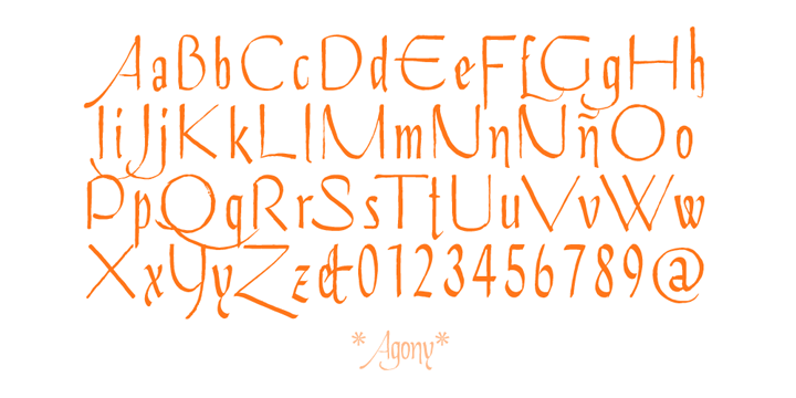 Agony Font Poster 3