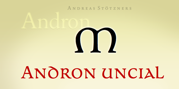 Andron MC Font Poster 2