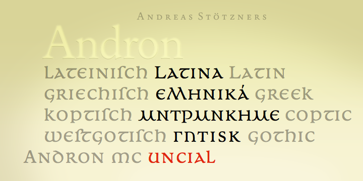 Andron MC Font Poster 4