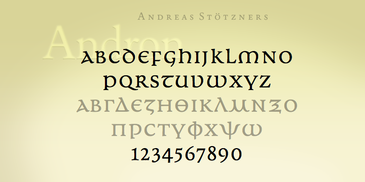 Andron MC Font Poster 7