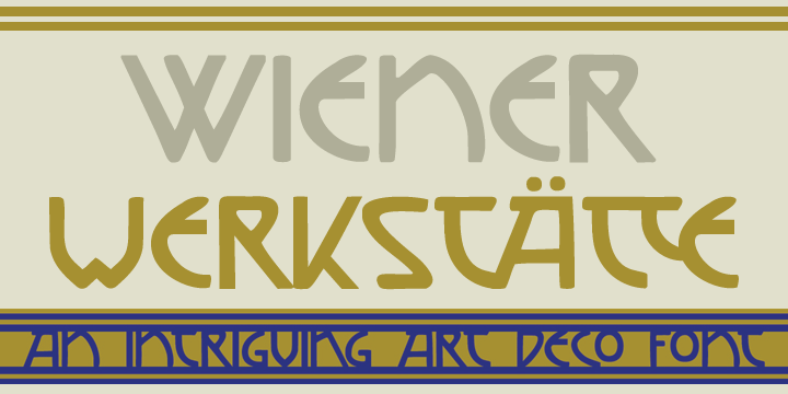 Vienna Workshop Font Poster 2