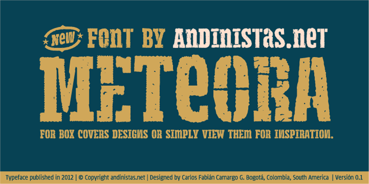 Meteora Font Poster 2