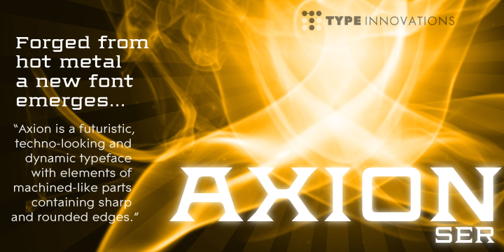 Axion SER Font Poster 1