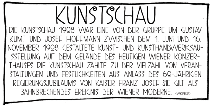 Kunstschau Font Poster 3