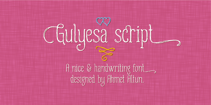 Image of Gulyesa Script Font