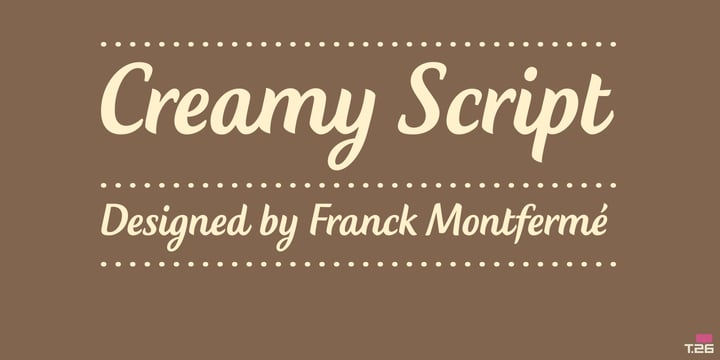 Creamy Script Font Poster 1