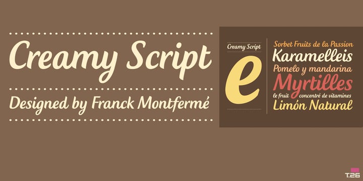 Creamy Script Font Poster 2