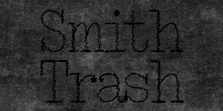 Smith Trash Font Poster 1