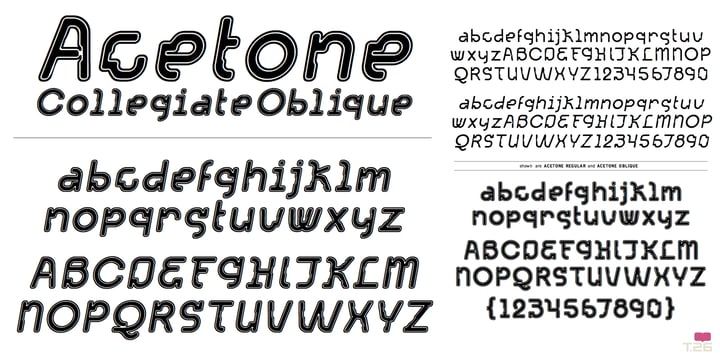 Acetone Font Poster 1