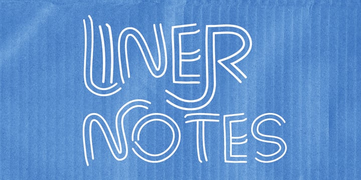 Liner Notes Font Poster 1