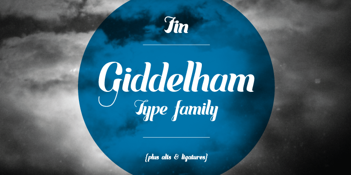 Giddelham Font Poster 1