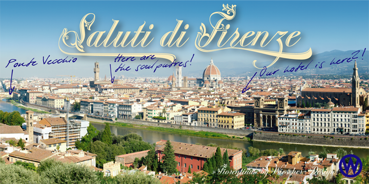 Fiorentina Font Poster 3