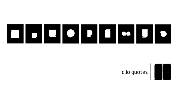 Clio Icons Font Poster 3