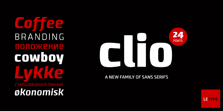 Clio Font Poster 1