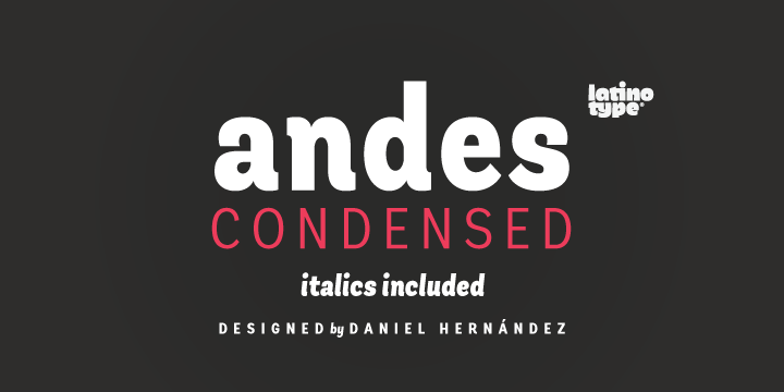 Andes Condensed Font Poster 1