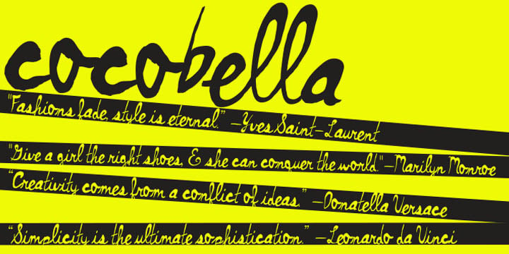 Cocobella Font Poster 2