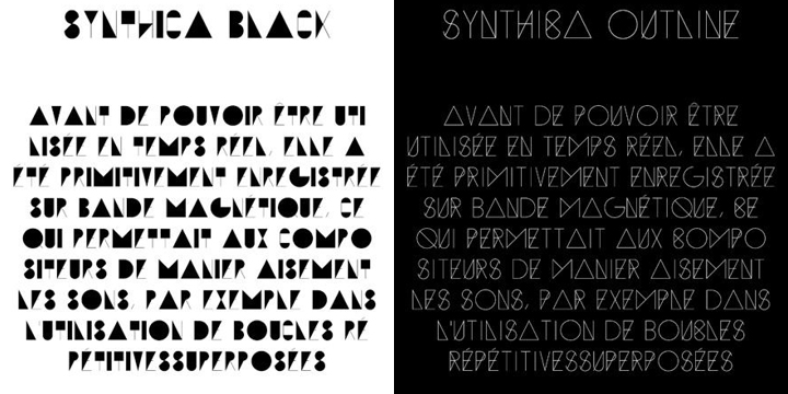 Synthica Font Poster 3