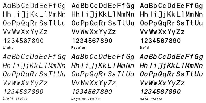 Die Monospaced Hubbuch