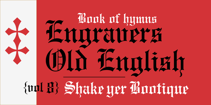engravers old english font letters