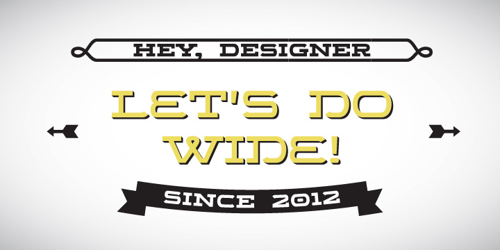 Wide Display Font Poster 2