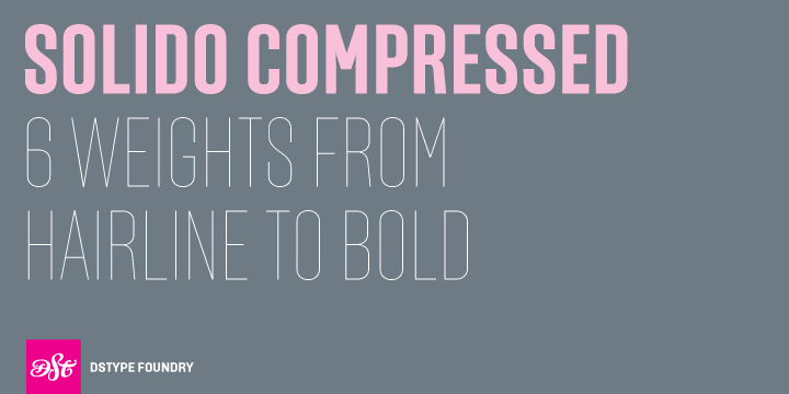 Solido Compressed Font Poster 1