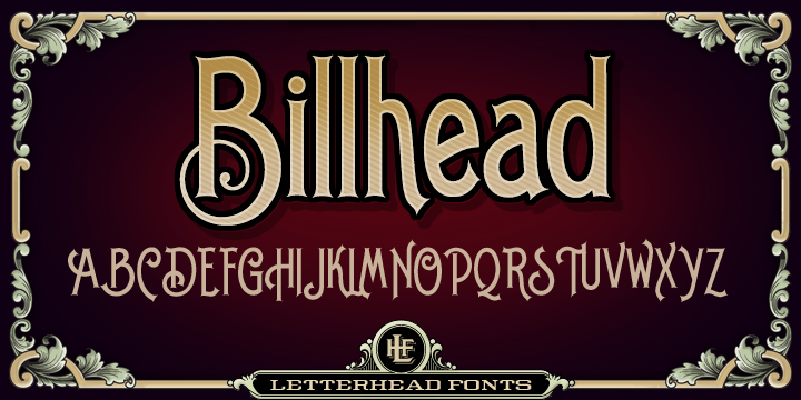 LHF Billhead Font Poster 1