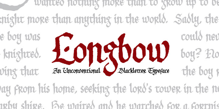 Longbow BB Font Poster 2