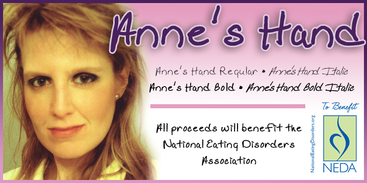 Anne's Hand Font Poster 1