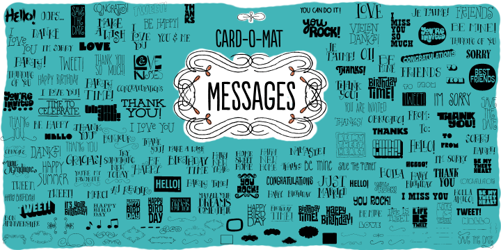 Card-O-Mat Font Poster 9