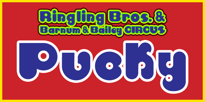 Pucky Font Poster 2