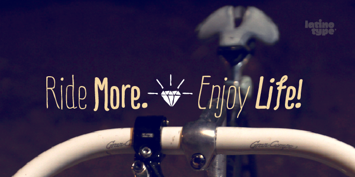 Ride my Bike Font Poster 2