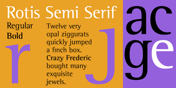 Rotis Semi Serif Font Poster 2