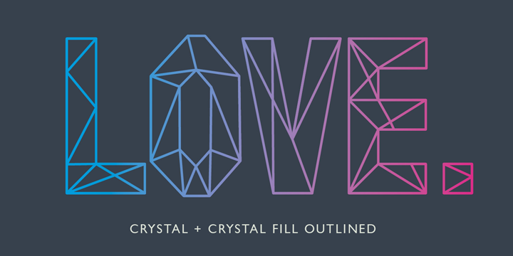 Crystal Font Poster 1