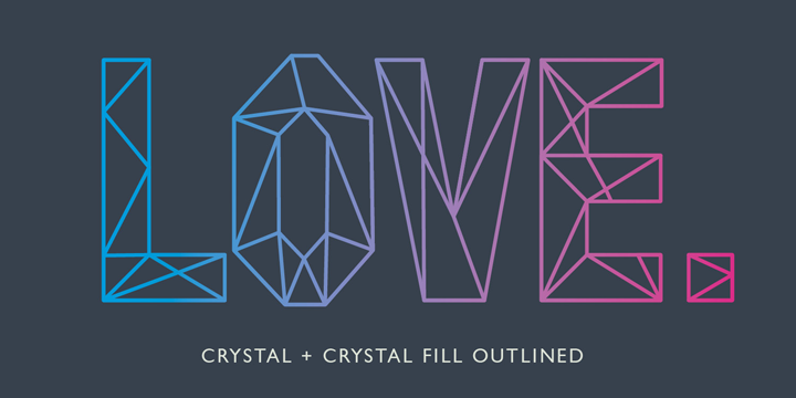 crystal universe font