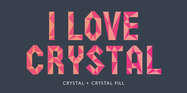 Crystal Font Poster 2