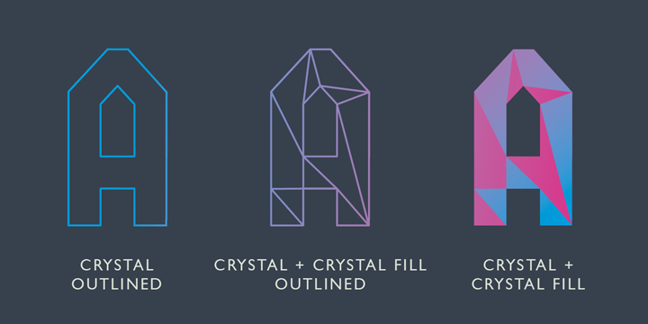 Crystal Font Poster 6