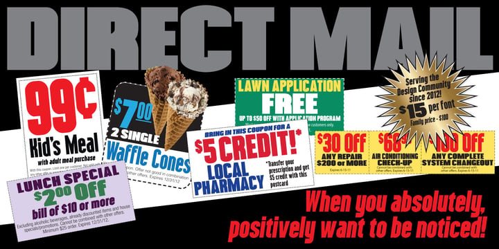 Direct Mail Font Poster 1