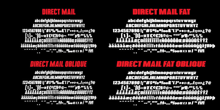 Direct Mail Font Poster 4