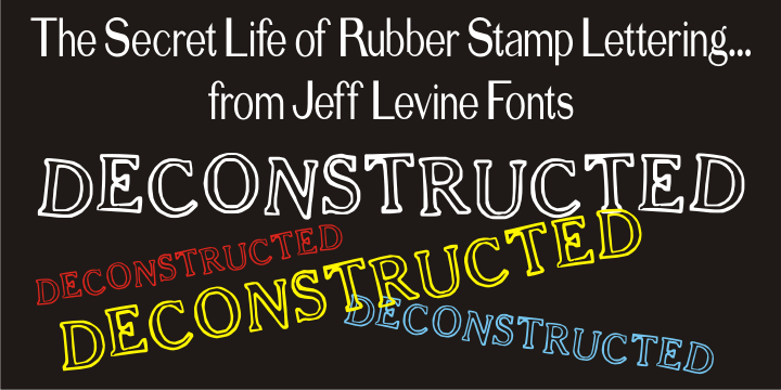 Deconstructed JNL Font Poster 1